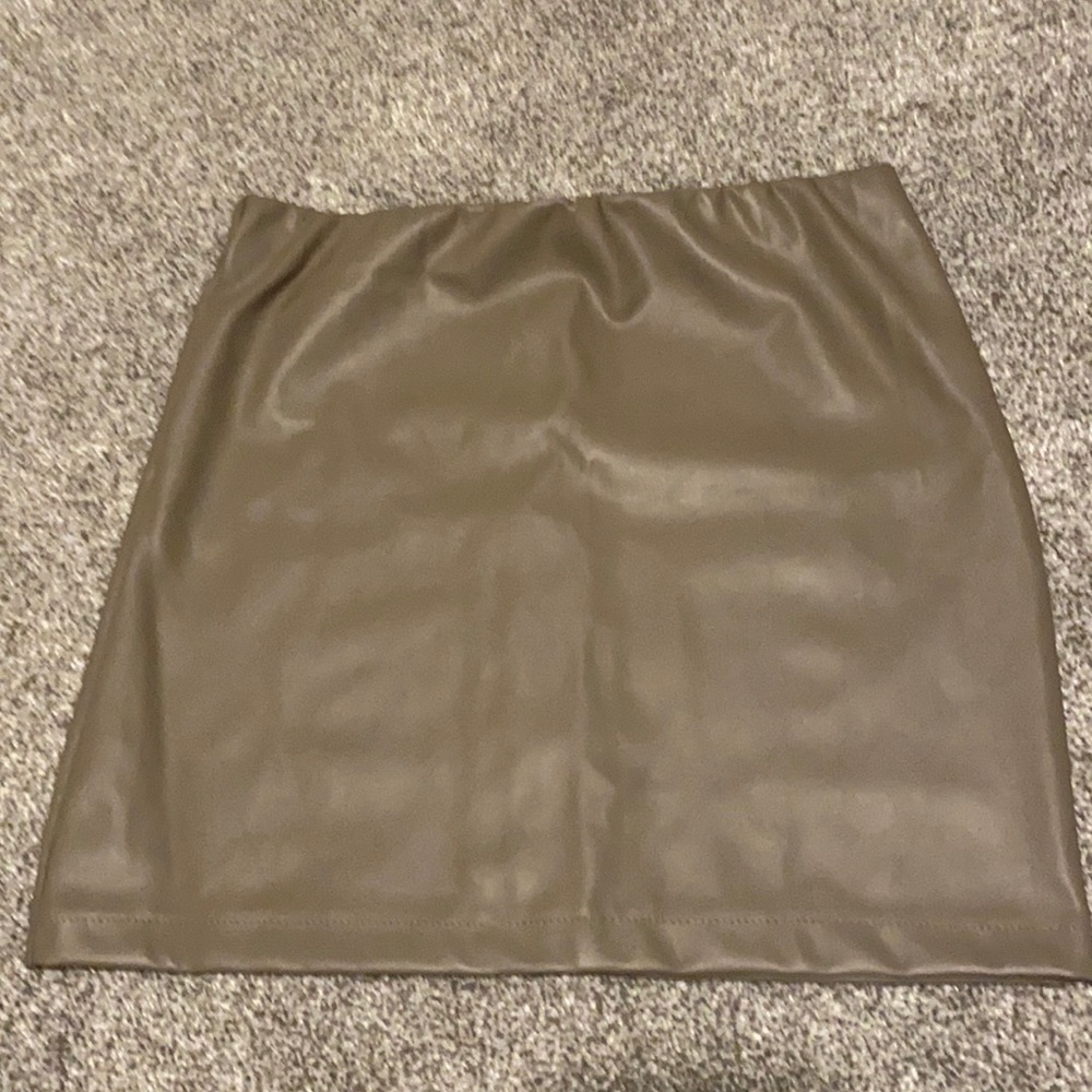 Revamped Leather Skirt